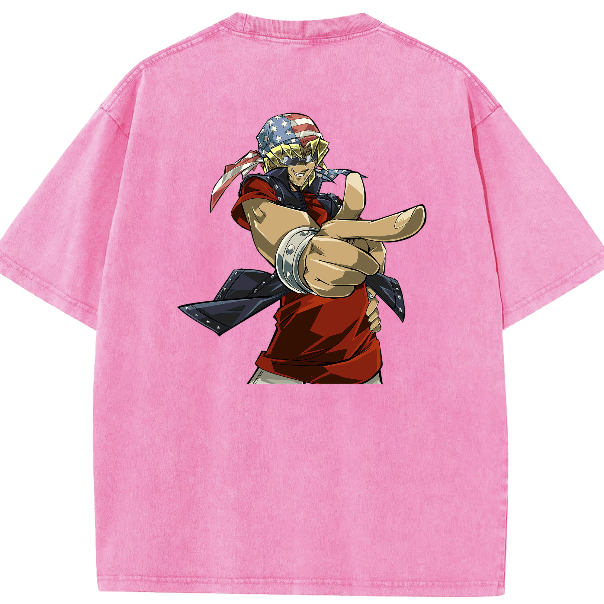 （画像用） 遊☆戯☆王 Yu-Gi-Oh! 綿100% ヴィンテージ風 半袖Tシャツ（背面プリント）